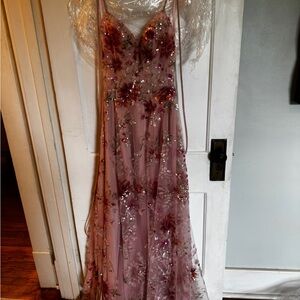 Floral Embellished Gown